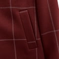 thumbnail image 7 of Vynhevius Womens Plus Size Coats Notched Lapel Long Sleeve Plaid Wool Blend Single Breasted Pockets Mid Length Loose Fit Casual Winter Tops, 7 of 7