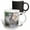 Multicolor, variant on 3drose, Usa, Wy. White-tailed Jackrabbit Sitting in a Rocky Habitat., 11oz Two-tone Green Mug