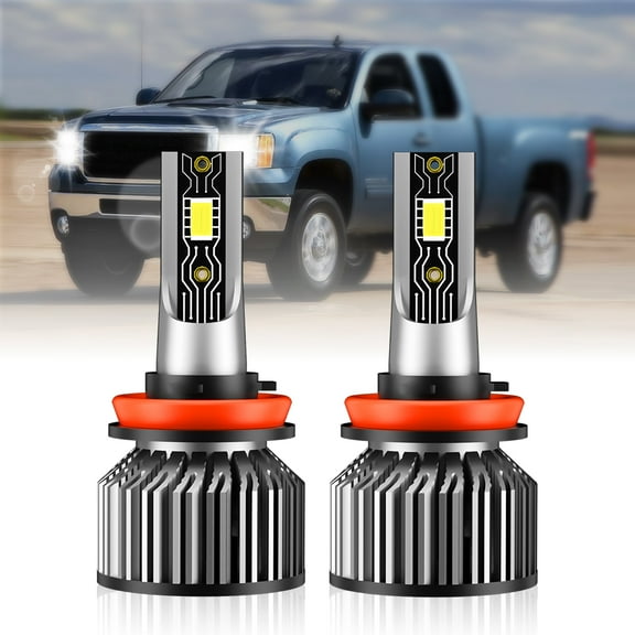 2pcs H11 LED Bulbs For Chevrolet Suburban 2015-2018 H11 LED Headlight Bulbs, H8 H9 H11 LED Low Beam Replace 12000 Lumens 6000K White