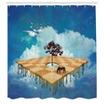 thumbnail image 3 of Ambesonne Abstract Art Shower Curtain, Surreal Landscape, 69"Wx70"L, Multicolor, 3 of 5