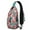 Grey-35, variant on Crossbody Sling Backpack for Women Men Ocean Life Whale Seastar Fish Turtle Shoulder Sling Crossbody Casual Chest Bag for Travel Sports Running Hiking