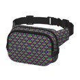 thumbnail image 2 of Disketp Mardi Gras Carnival3 Riñonera de Doble Capa, Bolsa de Cintura Ajustable para Viajes, Correr y Senderismo, Riñonera Ligera para Hombre y Mujer, 2 of 9