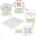 thumbnail image 4 of Toaster Oven Pan with Cooling Rack Set .\u\u x \u\u x \u\u Stainless Steel Compact Toaster Oven Small Baking Pan Tray with Mini Grid Rack & HeavyDuty, 4 of 7