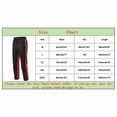 thumbnail image 2 of Casual Pants For Men Hiphop Pants Spliced Solid Color Straight Leg Lace Up Running Workout Pants, 2 of 2
