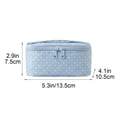 thumbnail image 3 of Deeceymbur Blue Polka Dot Toiletry Bag Portable Waterproof Cosmetic Storage Pouch Multifunctional Organizer for Travel Daily Use, 3 of 7