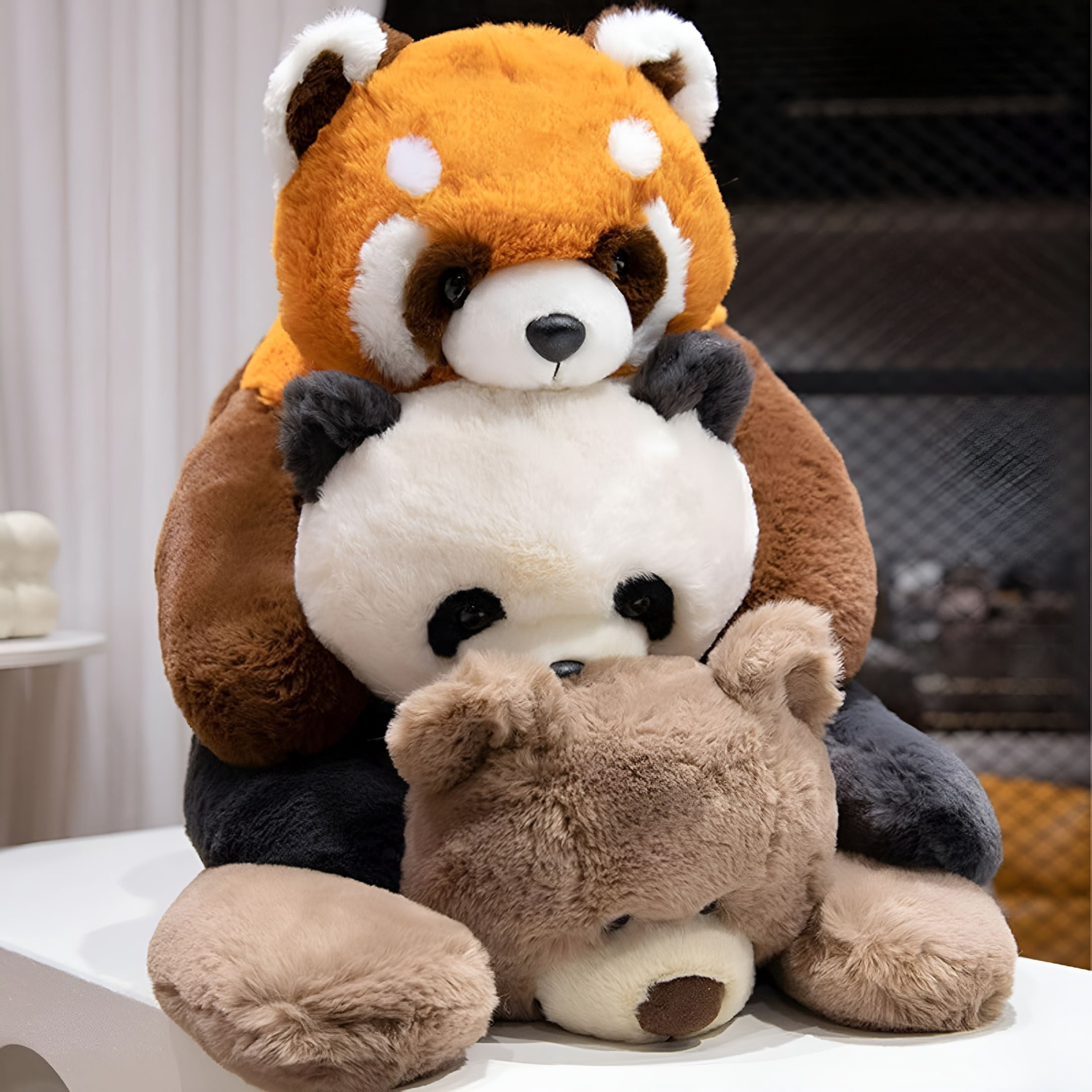 CYFW 2026 New 17.71In Panda Weighted Stuffed Animals,Weighted Plush Animal,Cute Soft Plush Toy Pillow Hugging Plushie Birthday Gifts for Kids Adults