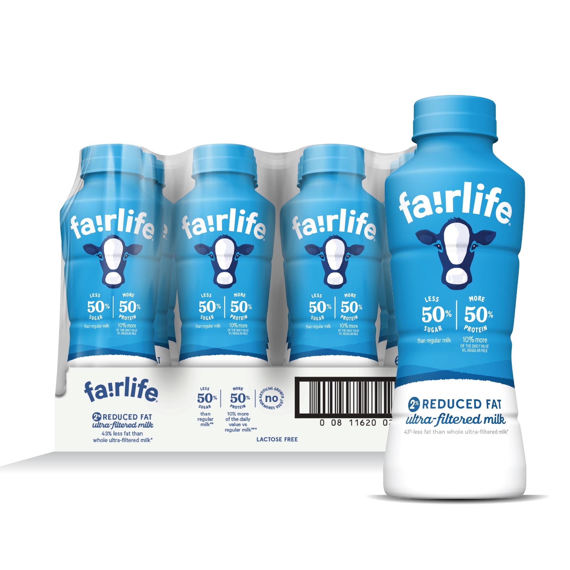 fairlife 2% Reduced Fat Ultra-filtered Milk, 14 fl oz, 12 Pack