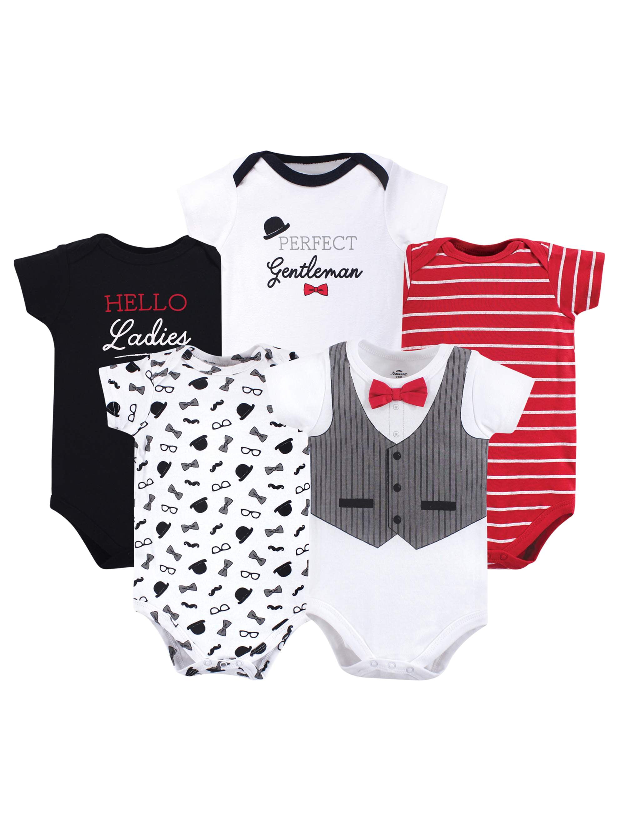 Toddler Baby Boys Bodysuit Short-Sleeve Onesie Suns Out Guns Out Print Jumpsuit Spring Pajamas