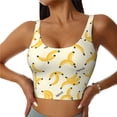 thumbnail image 2 of Uemuo Banana Pattern Women's Sports Bra - High Impact Support, Breathable, and Comfortable Athletic Bra for Running, Yoga, and Workouts, 2 of 9