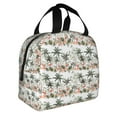 thumbnail image 2 of Balery Flamingo Palm Trees Bolsa de Almuerzo Aislada – Caja de Almuerzo con Papel de Aluminio Grueso, Mantiene la Comida Fresca por 4 Horas, 2 of 8