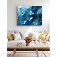 thumbnail image 4 of Blue Butterfly Wall Art for Living Room, Canvas Picture Wall Decor for Bathroom Bedroom, Modern Elegant Water Ripples Painting Artwork for Office Kitchen Hallway Dining Room Home Decorations 16"x20", 4 of 8