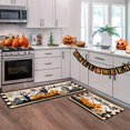 thumbnail image 3 of Halloween Kitchen Carpet (2 ) Halloween Pumpkin Alphabet Kitchen Carpet Washable Cushion Comfortable Kitchen Carpet Set, 3 of 6