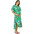 thumbnail image 4 of Bimba Nursing Cotton Kaftan Front Buttons Night Wear-To Be Moms Gift Baby Shower, 4 of 6