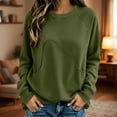 thumbnail image 2 of Sweatshirts for Women Oversized Round-Neck Shirts Fall Fashion Outfits 2026 Casual Sweaters Tops Fleece Workout Fall Outfits & Winter Clothes, 2 of 6