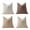 Khaki-KH-home supplies, variant on MORESEC Home 4 Piece Soft Woven Pillowcase Set 40x40cm - Breathable Decorative Pillow Shams with Envelope Closure for Bed Couch House Essential