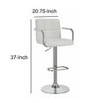 thumbnail image 3 of Swiveling Bar Stool, White, 3 of 4