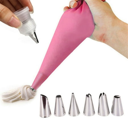 Piping bags and tips set 10 Piece Cake Decorating Supplies Tools