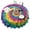 Rainbow Tie Dye, variant on Rainbow Tie Dye Mandala Pattern Round Tablecloth 60"x60",Wrinkle Wipeable Table Cloth for Kitchen Dining Room Picnic Patio Party