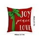 thumbnail image 3 of Christmas Pillow Cover Snowflake Letter Bow Throw Pillow Cover Home Pillowcase Size 17.7 X17.7 Inches, 3 of 6