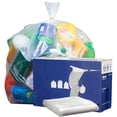 thumbnail image 1 of Plasticplace Bolsas de basura de 32-33 galones, 1,5 mil, transparentes, resistentes, 33 x 39 pulgadas, 100 unidades (paquete de 1) (W33LDC15), 1 of 1
