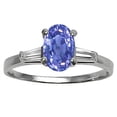 thumbnail image 2 of Tommaso Design� Oval 7x5 mm Genuine Tanzanite Engagement Ring, 2 of 9