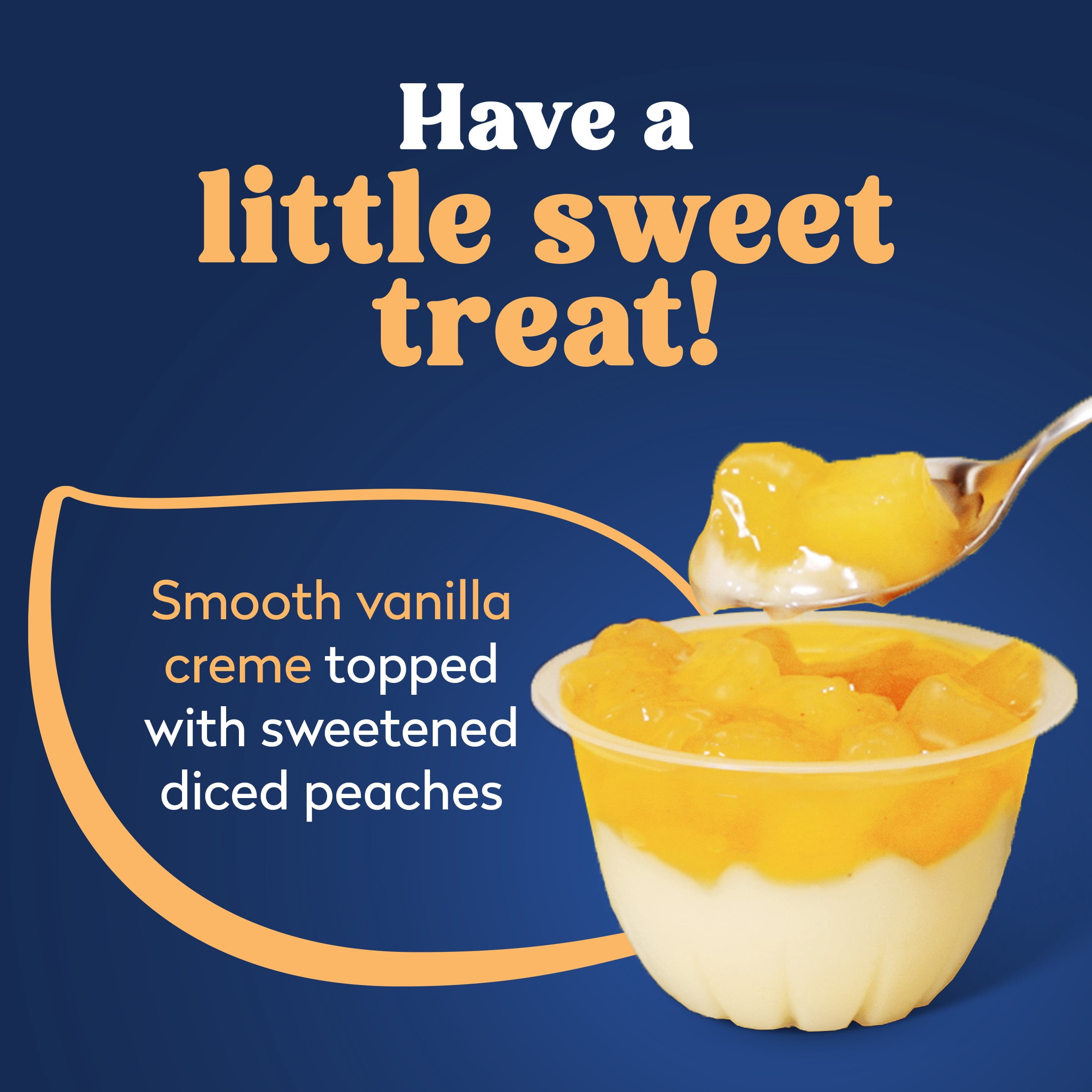 (4 pack) Dole Fruit Bowls Peaches & Creme Layers Snacks, 4.3oz 4 Total Cups