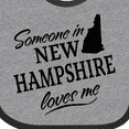 thumbnail image 4 of Inktastic Someone in New Hampshire Loves Me Boys or Girls Baby Bib, 4 of 4