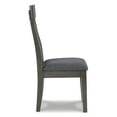 thumbnail image 4 of Signature Design by Ashley Hallanden Modern Slat Back Dining Room Chair, Set of 2, Gray, 4 of 5
