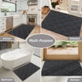thumbnail image 6 of FloorHug Indoor Doormat 20"x32", Soft and Absorbent Door Mat Non-Slip, Dirt Trapper Mat Door Mats Low Profile Floor Mat Machine Washable for Entrance, Inside, Kitchen, Front Back Door, Dark Grey, 6 of 8