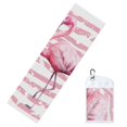 thumbnail image 2 of Sigee Flamingo print High-Performance Cooling Towel, Instant Chill, UPF 50, Durable Microfiber, Ideal for Gym & Outdoor Use - 12x40in, 2 of 9