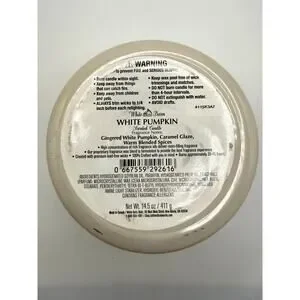 Bath & Body Works White Pumpkin 3 Wick Candle 14.5 oz