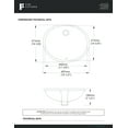 thumbnail image 4 of Fine Fixtures Undermount Round Vessel Bathroom Sink - 17" x 14" - White, 4 of 4