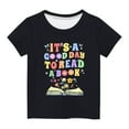 thumbnail image 2 of ibuvkizy Baby Girl Clothes Graphic Round Neck Crop Top Girls Short-Sleeve T-Shirt Tops, 2 of 4