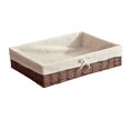 thumbnail image 5 of Woven Baskets Rectangular Organizer Bin Toilet Paper Countertop Bin Organizer Decorative Basket for Perfume Dinner Cosmetics 40cmx30cmx9cm, 5 of 8