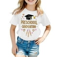 thumbnail image 3 of Hiiyo Little Girls Graduation T-Shirt Letter Cartoon Print Short Sleeve T Shirt, Sizes 3-13, 3 of 3
