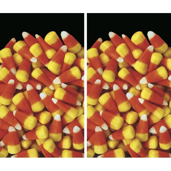 WOWindow Posters Candy Corn Galore Halloween Window Decoration Two 34.5"x60" Backlit Posters