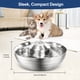 thumbnail image 4 of Dispensador De Agua Para Mascotas De Acero Inoxidable Sus304 Alimentador De Agua Eléctrico Estilo Fuente 2L Tazón De Agua Para Mascotas De Gran Capacidad Alimentador De Agua Para Mascotas Desmontable Inevent PT001211-00, 4 of 5