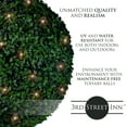 thumbnail image 2 of 3rd Street Inn 15" Large Boxwood Lighted Topiary Ball - 1 Pack, 2 of 5