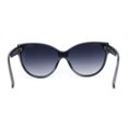 thumbnail image 2 of Womens Luxury 90s Designer Inset Lens Shield Large Cat Eye Sunglasses Slate Smoke, 2 of 4