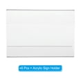 thumbnail image 3 of Uxcell 2.5x3.5" Wall Mount Mini Acrylic Sign Holder, Slanted Display Frame with Tape Adhesive for Office, Clear 6Pcs, 3 of 5