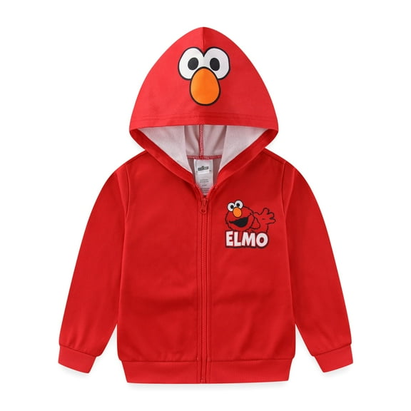 Sesame Street Elmo Full Zip Up Hoodie (Boys), Sizes 2T-4T