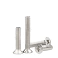 thumbnail image 2 of Tornillos de cabeza plana Phillips niquelados Tornillos para muebles Tornillos para máquina con cabeza avellanada y ranura cruzada Tornillo, 2 of 2