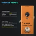 thumbnail image 5 of Kmise Vintage Phase Guitare Électrique Pédale d'Effets Mini Type Simple Dc 9V True Bypass, 5 of 5