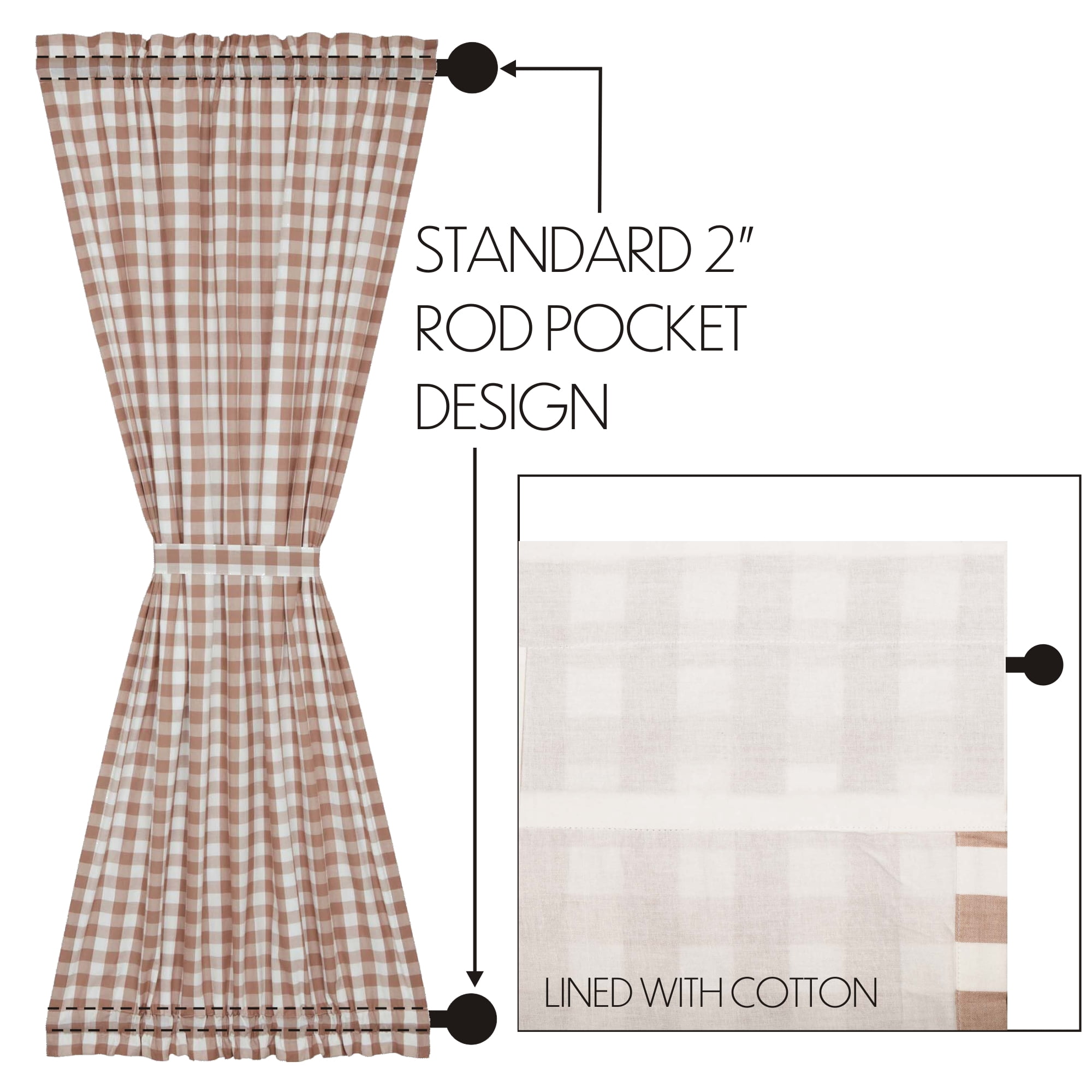 VHC Brands Annie French Door Panel - Thumbnail 4