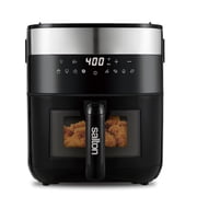 Salton Flip and Cook 3-in-1 Air Fryer, Grill, Dehydrator - 5.8 Quart Cooking Basket