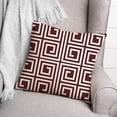 thumbnail image 3 of Creative Products Maroon Maze 18 x 18 Indoor / Outdoor Pillow, 3 of 3