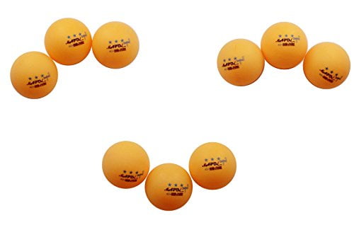 100 Counts 3-Star Orange Practice Ping Pong Balls Advanced Table Tennis Balls 