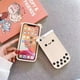 thumbnail image 3 of Fundas de teléfono Kawaii para iPhone X/XS, linda funda de teléfono con dibujos animados 3D de Boba Milk Tea, funda de silicona suave con burbujas divertidas y perla para mujeres y niñas, funda, 3 of 7