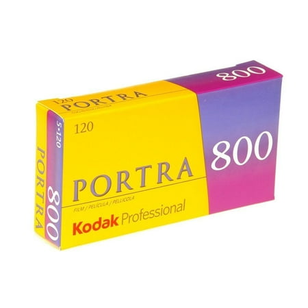 - Kodak 812 7946 Professional Portra Color Negative Film 120 ISO 800 5 Roll Pack