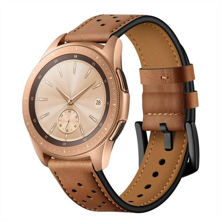 20 22mm Leather Band for Samsung Galaxy Active Watch 3 4 Classic